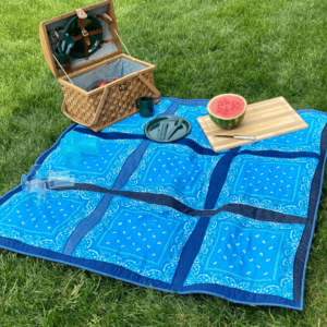 Picknick deken zelfgemaakt naaiproject