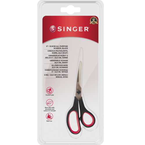 Ciseaux polyvalents - noirs - 22,9 cm